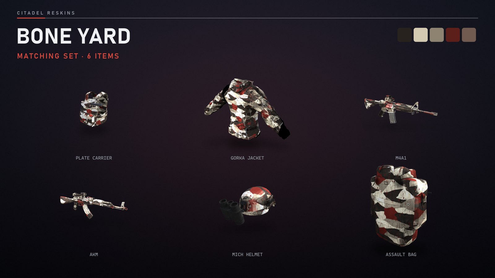The Bone Yard matching set