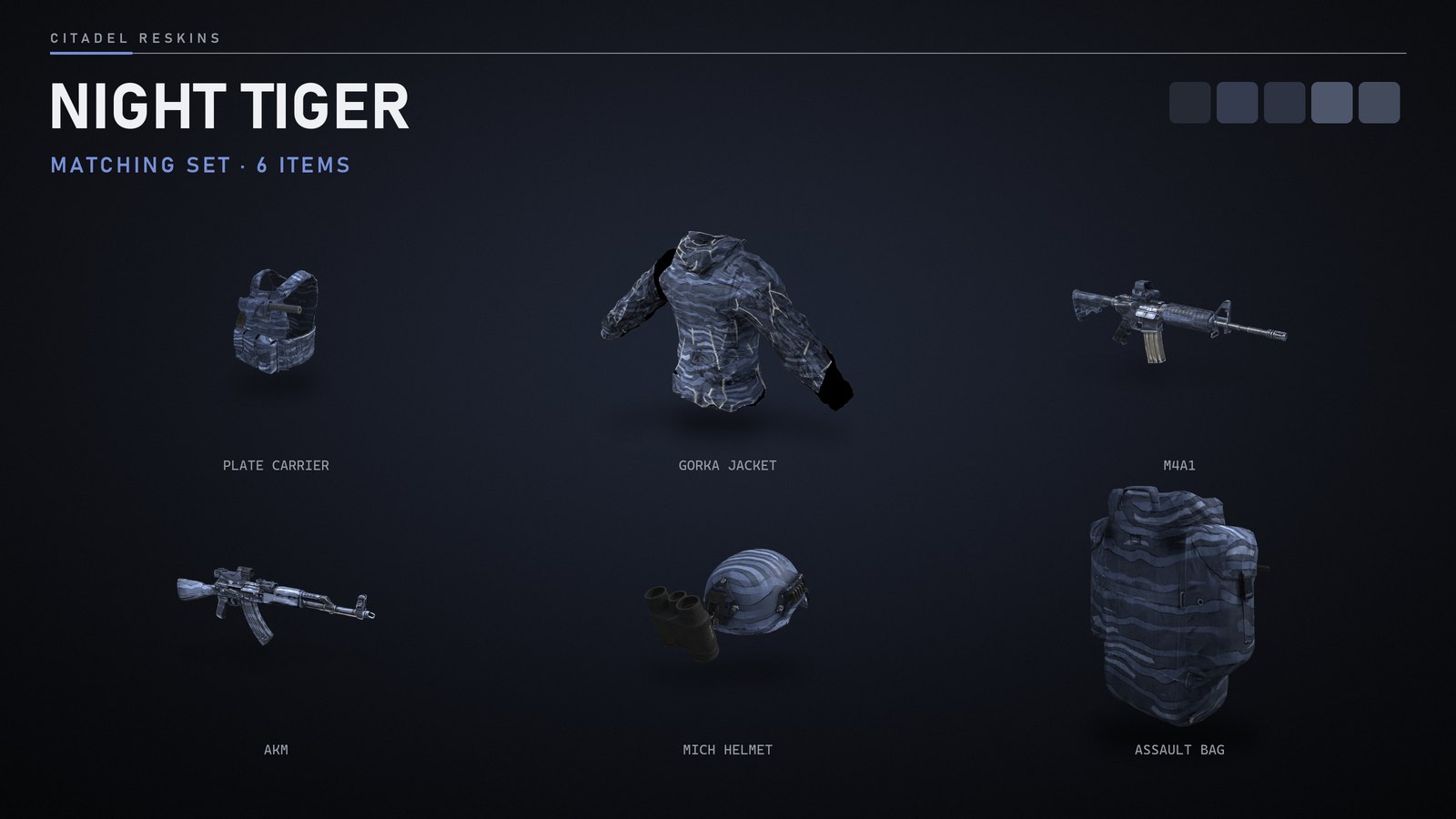 The Night Tiger matching set