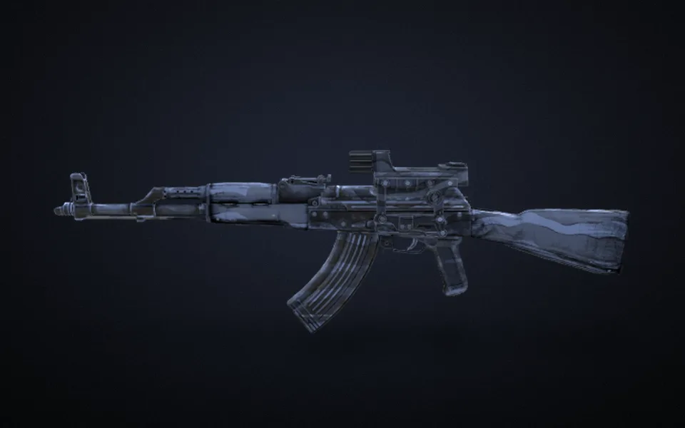 AKM turning all the way round