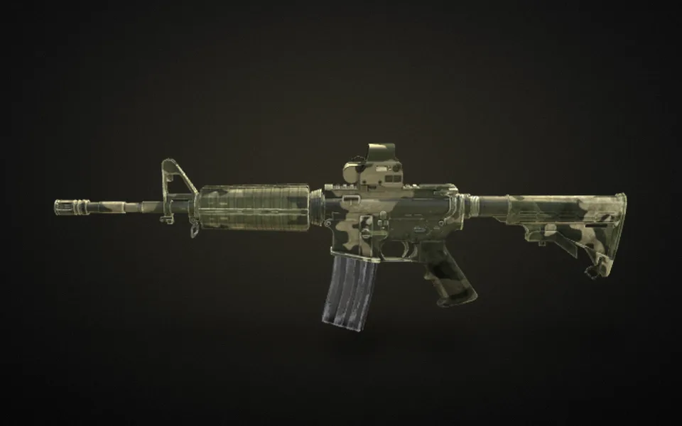M4A1 turning all the way round
