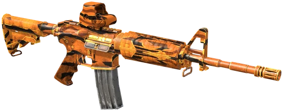 M4A1 in Pumpkin Tiger